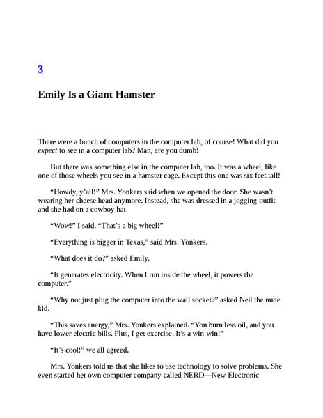 18 Mrs. Yonkers is Bonkers! 3 Ch3-Emily Is a Giant Hamster -- 绘本听读宝在线台词全文