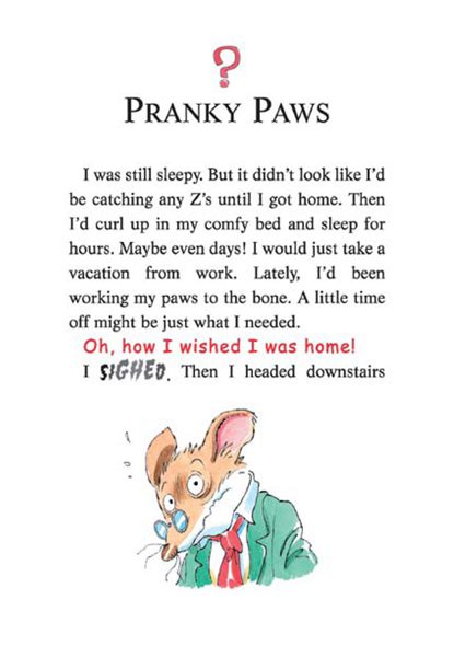 3 Cat and Mouse in a Haunted House 25-PRANKY PAWS -- 绘本听读宝在线台词全文