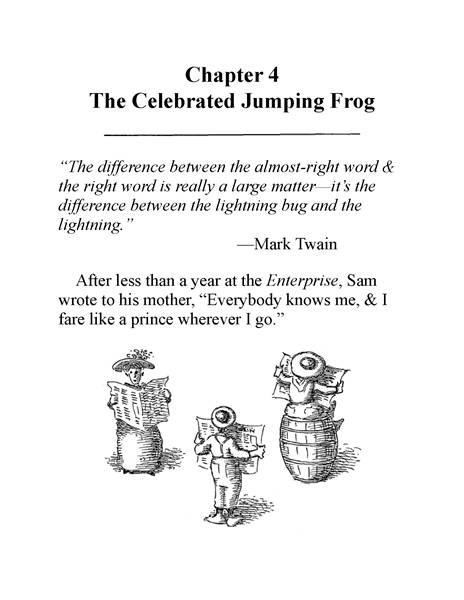 7 Who Was Mark Twain 5 Chapter 4 The Celebrated Jumping Frog -- 绘本听读宝在线台词全文