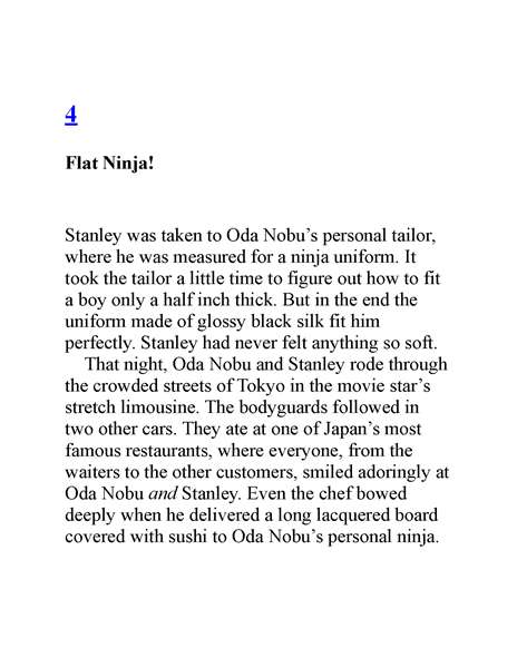 3 The Japanese Ninja Surprise 4. Flat Ninja! -- 绘本听读宝在线台词全文