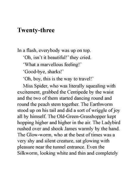 詹姆斯与大仙桃 23 Twenty-three -- 绘本听读宝在线台词全文