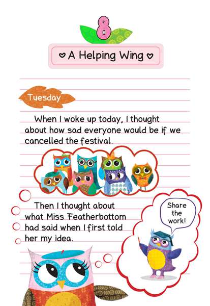 1 Eva's Treetop Festival 8 A Helping Wing -- 绘本听读宝在线台词全文