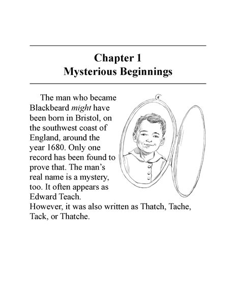 22 Who Was Blackbeard 2 Chapter 1 Mysterious Beginnings -- 绘本听读宝在线台词全文