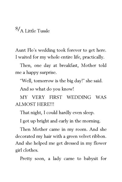 13 Junie B. Jones Is (Almost) a Flower Girl 8. A Little Tussle -- 绘本听读宝在线台词全文