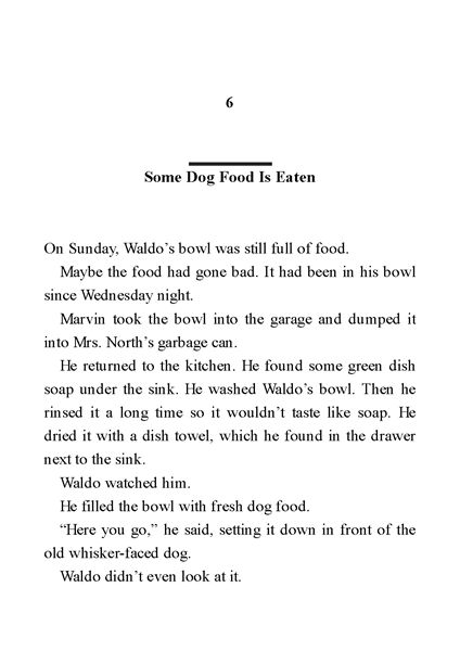 4.Alone in His Teacher's House 6. Some Dog Food Is Eaten -- 绘本听读宝在线台词全文