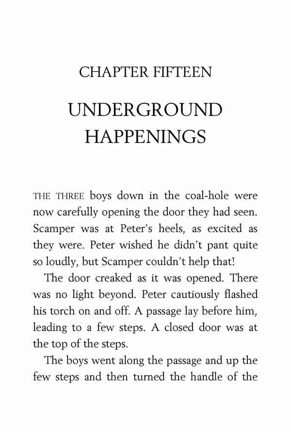 5 Go Ahead, Secret Seven 15 UNDERGROUND HAPPENINGS -- 绘本听读宝在线台词全文