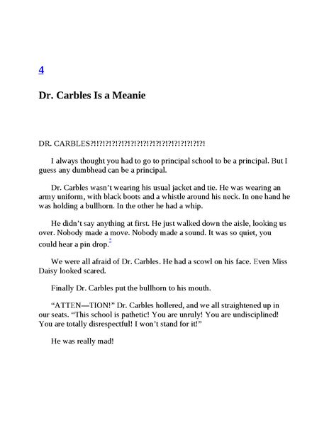 19 Dr. Carbles Is Losing His Marbles! 4 Ch4-Dr. Carbles Is a Meanie -- 绘本听读宝在线台词全文