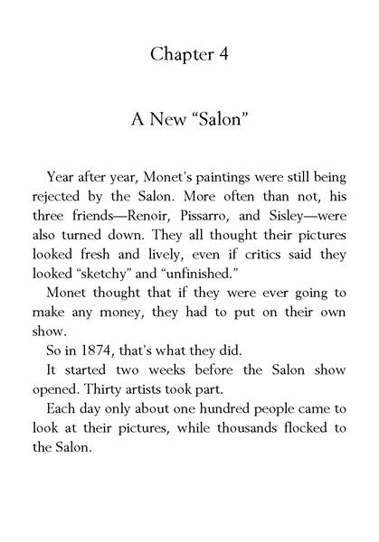 41 Who Was Claude Monet 4 A New “Salon” -- 绘本听读宝在线台词全文