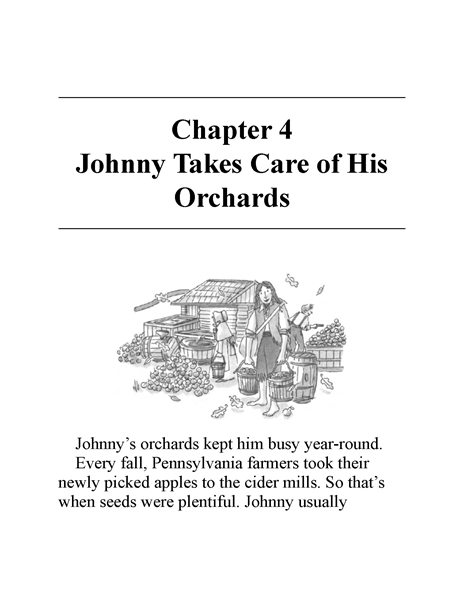 10 Who Was Johnny Appleseed 6 Chapter 4 Johnny Takes Care of His Orchards -- 绘本听读宝在线台词全文