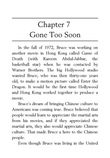40 Who Was Bruce Lee 8 Gone Too Soon -- 绘本听读宝在线台词全文