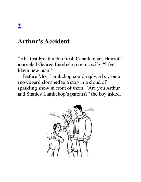 4 The Intrepid Canadian Expeditio 2. Arthur’s Accident -- 绘本听读宝在线台词全文