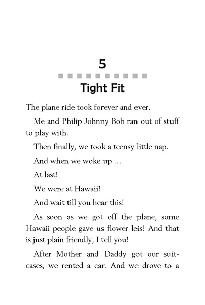 26 Junie B. First Grader - Aloha-ha-ha! 5. Tight Fit -- 绘本听读宝在线台词全文