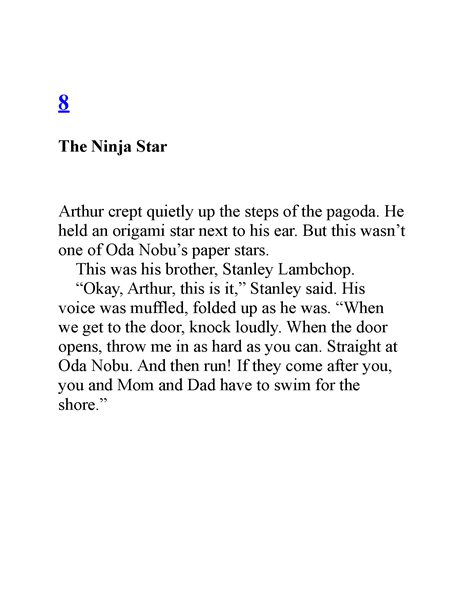 3 The Japanese Ninja Surprise 8. The Ninja Star -- 绘本听读宝在线台词全文