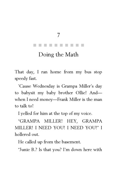 25 Junie B. First Grader - Jingle Bells, Batman Smells! 7. Doing the Math -- 绘本听读宝在线台词全文