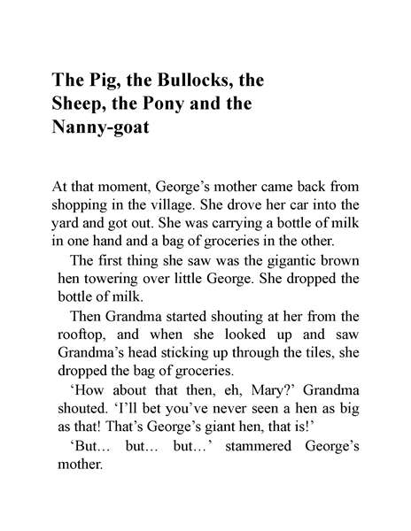 小乔治的神奇魔药 09 The Pig, the Bullocks, the Sheep, the Pony and the Nanny-goat -- 绘本听读宝在线台词全文