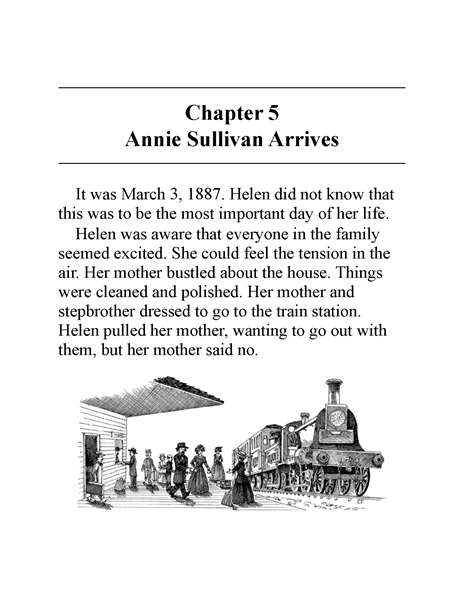 3 Who Was Helen Keller 6 Chapter 5 Annie Sullivan Arrives -- 绘本听读宝在线台词全文