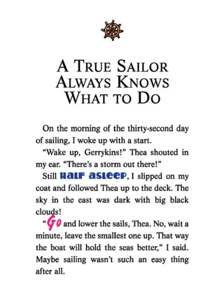 1 Lost Treasure of the Emerald Eye 10-A TRUE SAILOR ALWAYS KNOWS WHAT TO DO -- 绘本听读宝在线台词全文