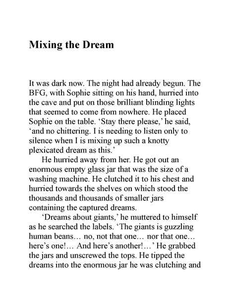 好心眼的巨人 16 Mixing the Dream -- 绘本听读宝在线台词全文