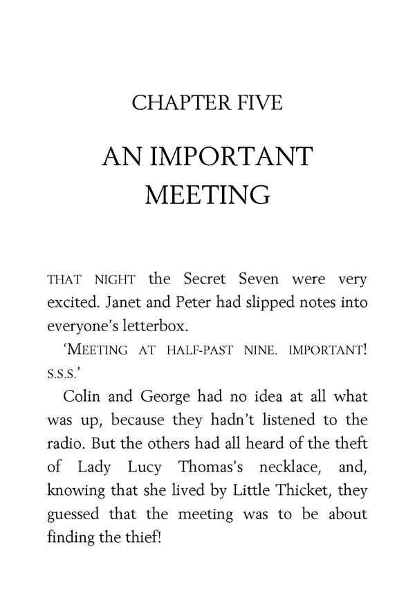 2 Secret Seven Adventure 5 AN IMPORTANT MEETING -- 绘本听读宝在线台词全文