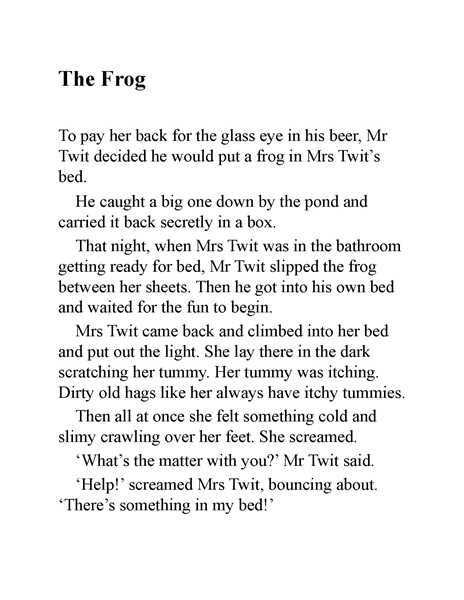 蠢特夫妇 06 The Frog -- 绘本听读宝在线台词全文