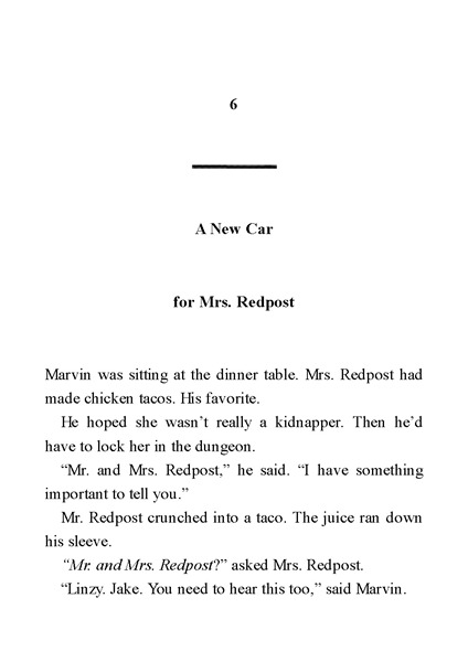 1.Kidnapped at Birth 6. A New Car for Mrs. Redpost -- 绘本听读宝在线台词全文