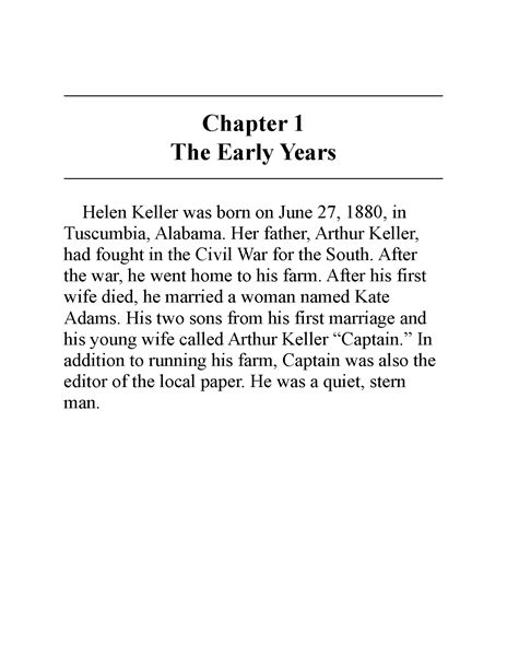3 Who Was Helen Keller 2 Chapter 1 Early Years -- 绘本听读宝在线台词全文