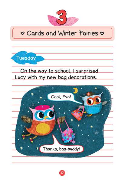 5 Warm Hearts Day 3 Cards and Winter Fairies -- 绘本听读宝在线台词全文