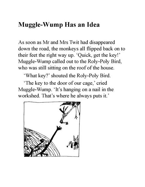 蠢特夫妇 22 Muggle-Wump Has an Idea -- 绘本听读宝在线台词全文