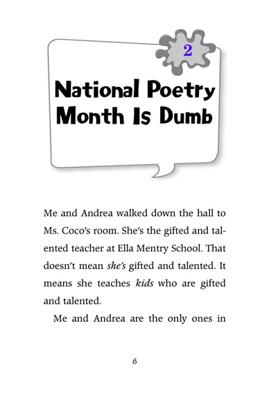 16 Ms. Coco Is Loco 2 Ch2-National Poetry Month Is Dumb -- 绘本听读宝在线台词全文