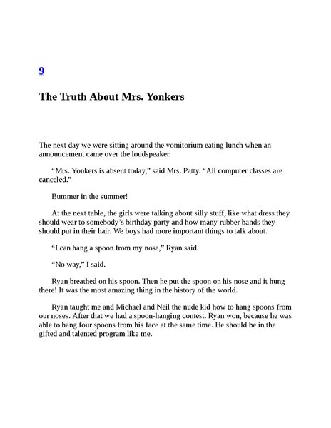 18 Mrs. Yonkers is Bonkers! 9 Ch9-The Truth About Mrs. Yonkers -- 绘本听读宝在线台词全文