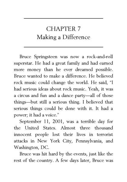 29 Who Is Bruce Springsteen 7 Making a Difference -- 绘本听读宝在线台词全文