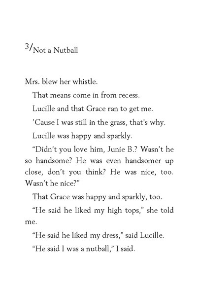 7 Junie B. Jones Loves Handsome Warren 3. Not a Nutball -- 绘本听读宝在线台词全文