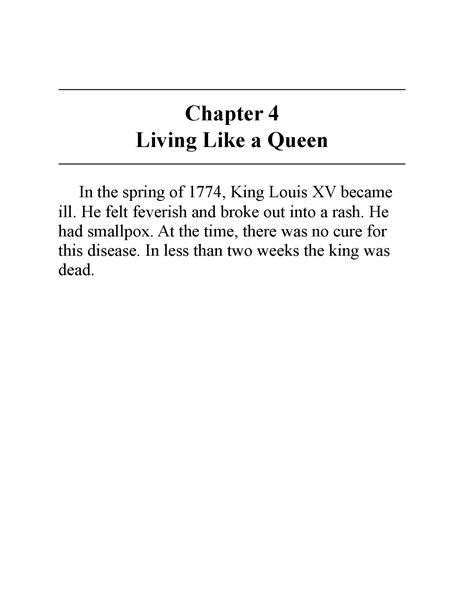 16 Who Was Marie Antoinette 5 Chapter 4 Living Like a Queen -- 绘本听读宝在线台词全文