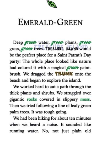 1 Lost Treasure of the Emerald Eye 14-EMERALD-GREEN -- 绘本听读宝在线台词全文