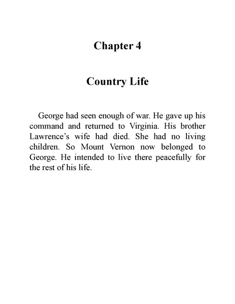 26 Who Was George Washington 5 Chapter 4 Country Life -- 绘本听读宝在线台词全文