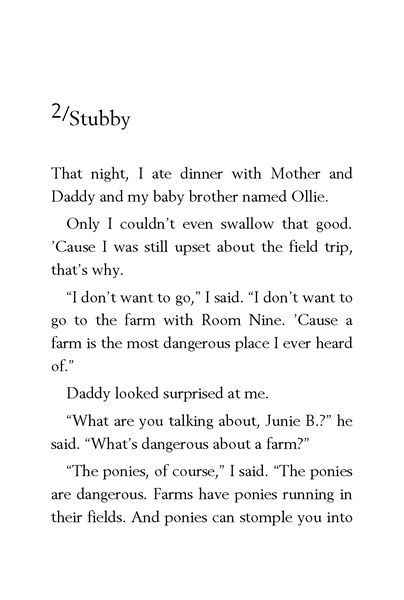 15 Junie B. Jones Has a Peep in Her Pocket 2. Stubby -- 绘本听读宝在线台词全文