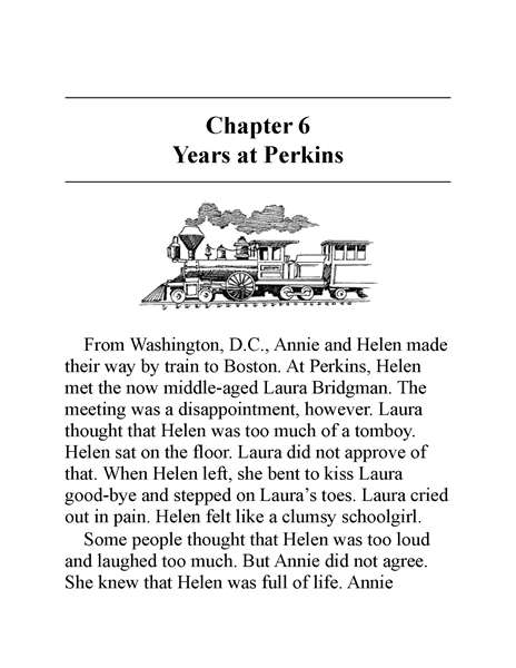 3 Who Was Helen Keller 8 Chapter 6 Years at Perkins -- 绘本听读宝在线台词全文
