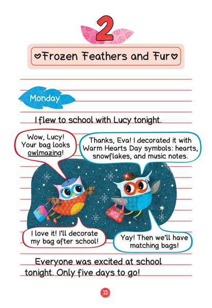 5 Warm Hearts Day 2 Frozen Feathers and Fur -- 绘本听读宝在线台词全文