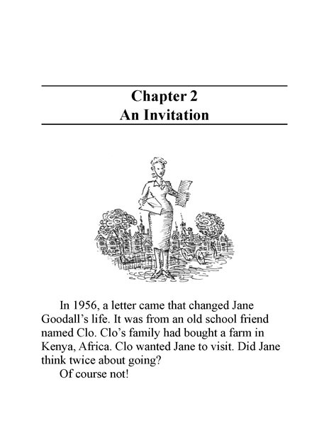 17 Who Is Jane Goodall 3 Chapter 2 An Invitation -- 绘本听读宝在线台词全文