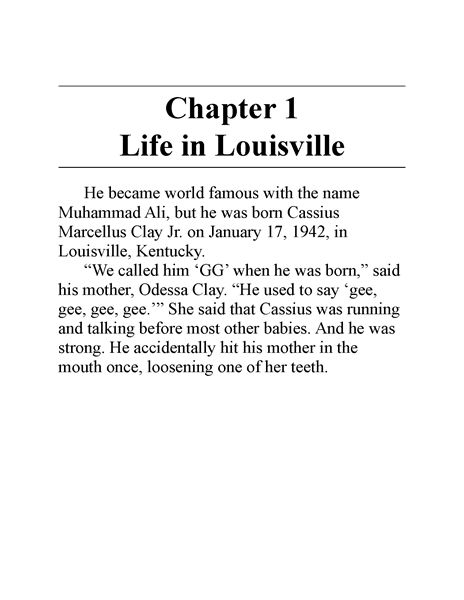 14 Who Is Muhammad Ali 2 Chapter 1 Life in Louisville -- 绘本听读宝在线台词全文