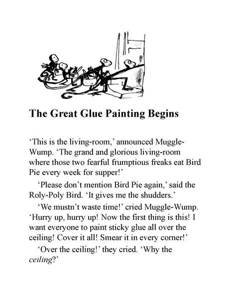 蠢特夫妇 23 The Great Glue Painting Begins -- 绘本听读宝在线台词全文