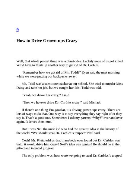 19 Dr. Carbles Is Losing His Marbles! 9 Ch9-How to Drive Grown-ups Crazy -- 绘本听读宝在线台词全文