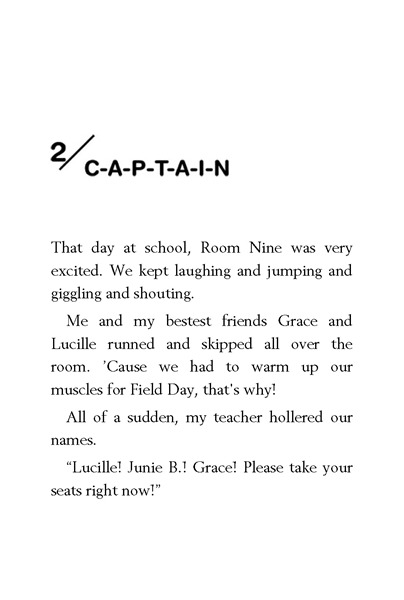 16 Junie B. Jones Is Captain Field Day 2. C-A-P-T-A-I-N -- 绘本听读宝在线台词全文