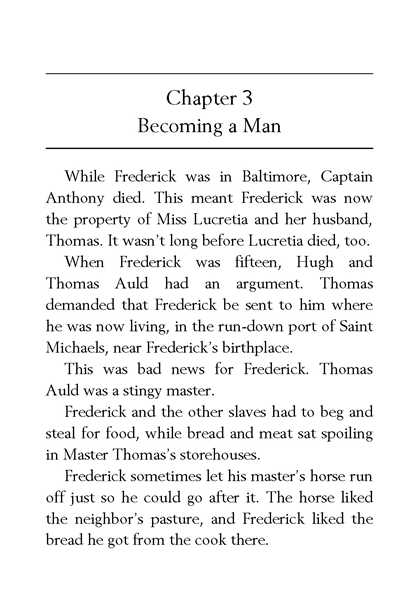 42 Who Was Frederick Douglass 3 Becoming a Man -- 绘本听读宝在线台词全文