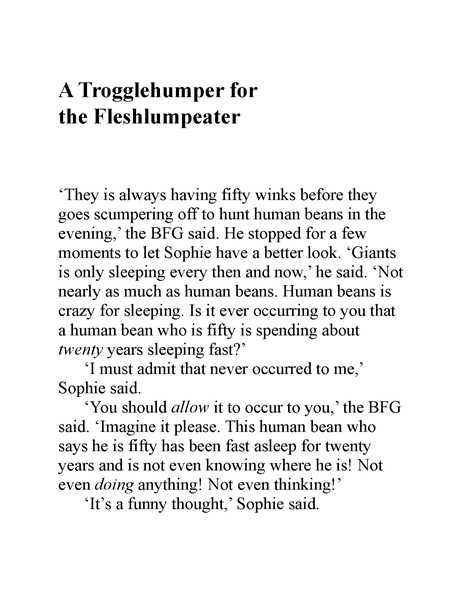 好心眼的巨人 13 A Trogglehumper for the Fleshlumpeater -- 绘本听读宝在线台词全文