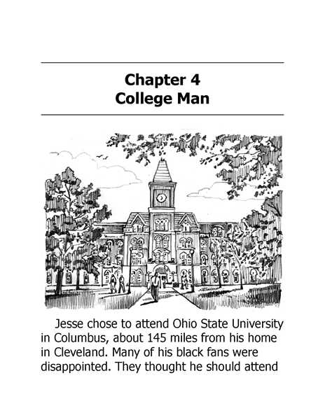 19 Who Was Jesse Owens 5 Chapter 4 College Man -- 绘本听读宝在线台词全文