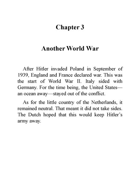 12 Who Was Anne Frank 5 Chapter 3 Another World War -- 绘本听读宝在线台词全文