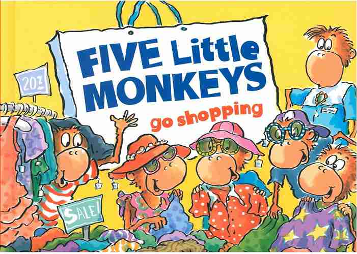Five Little Monkeys 2 Go Shopping -- 绘本听读宝在线台词全文