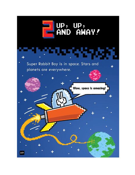 5 Super Rabbit Boy Blasts Off 2 UP, UP, AND AWAY! -- 绘本听读宝在线台词全文