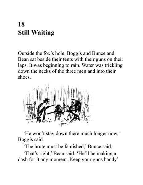 了不起的狐狸爸爸 18 Still Waiting -- 绘本听读宝在线台词全文